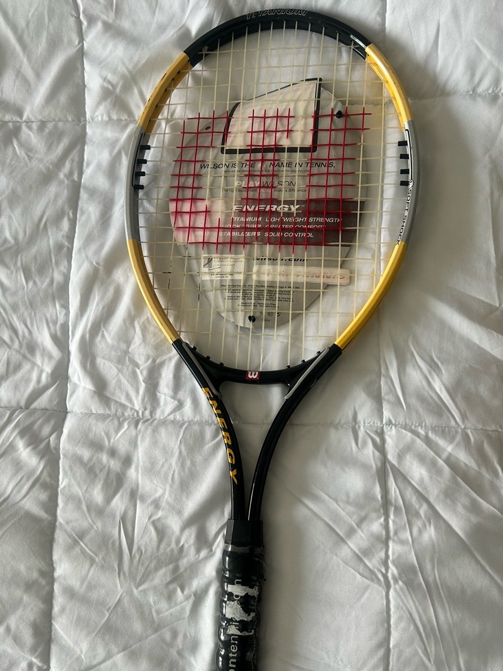 Wilson Titanium Energy Tennis Racket - Picture 2 of 2